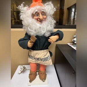 Vintage telco motionette Santa’s helper elf with Tool Belt